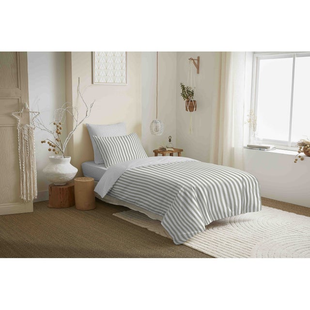 Pack complet housse de couette réversible 
