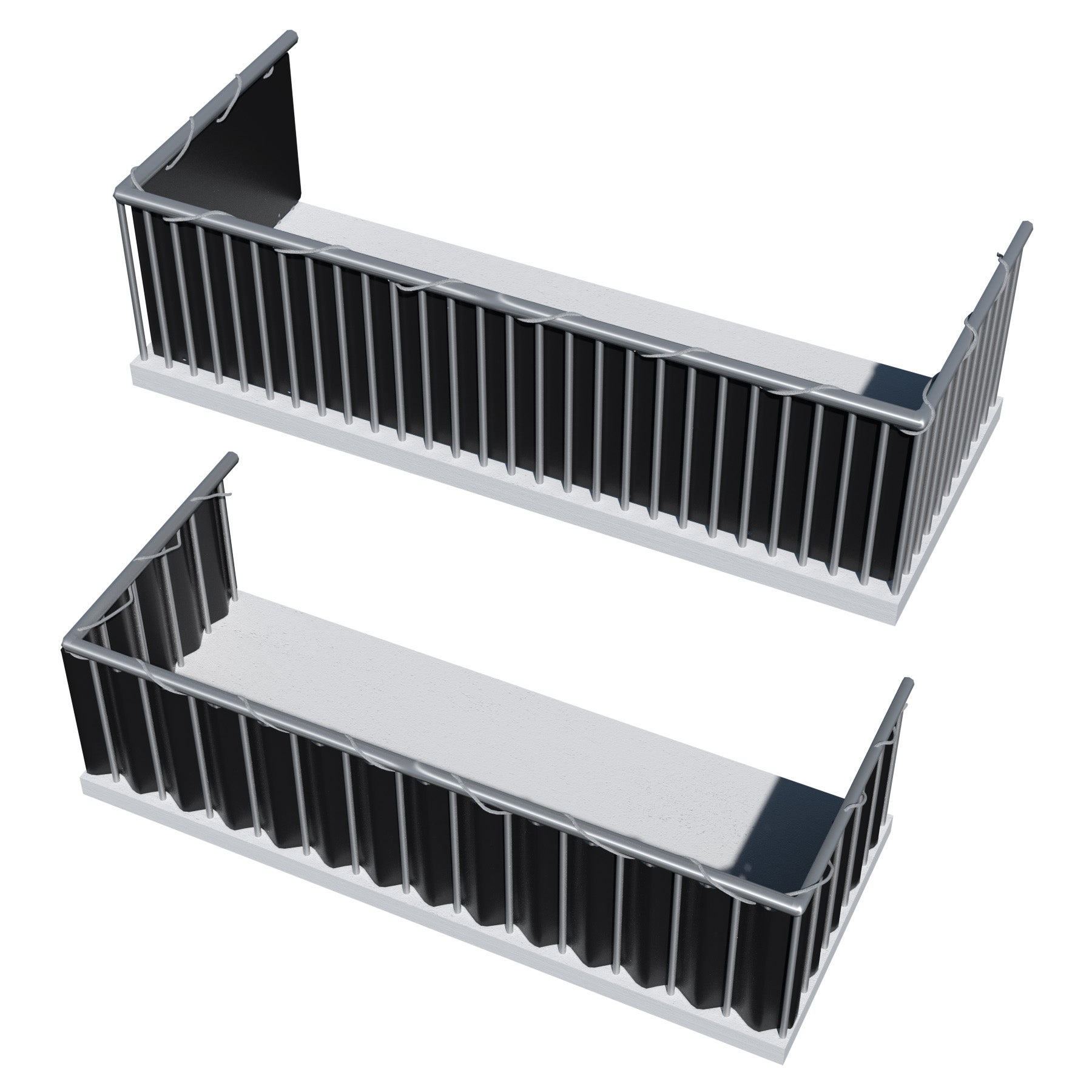 Brise-vue pour balcon en polyéthylène résistante et facile d’entretien 500 x 90 cm TECTAKE - 5