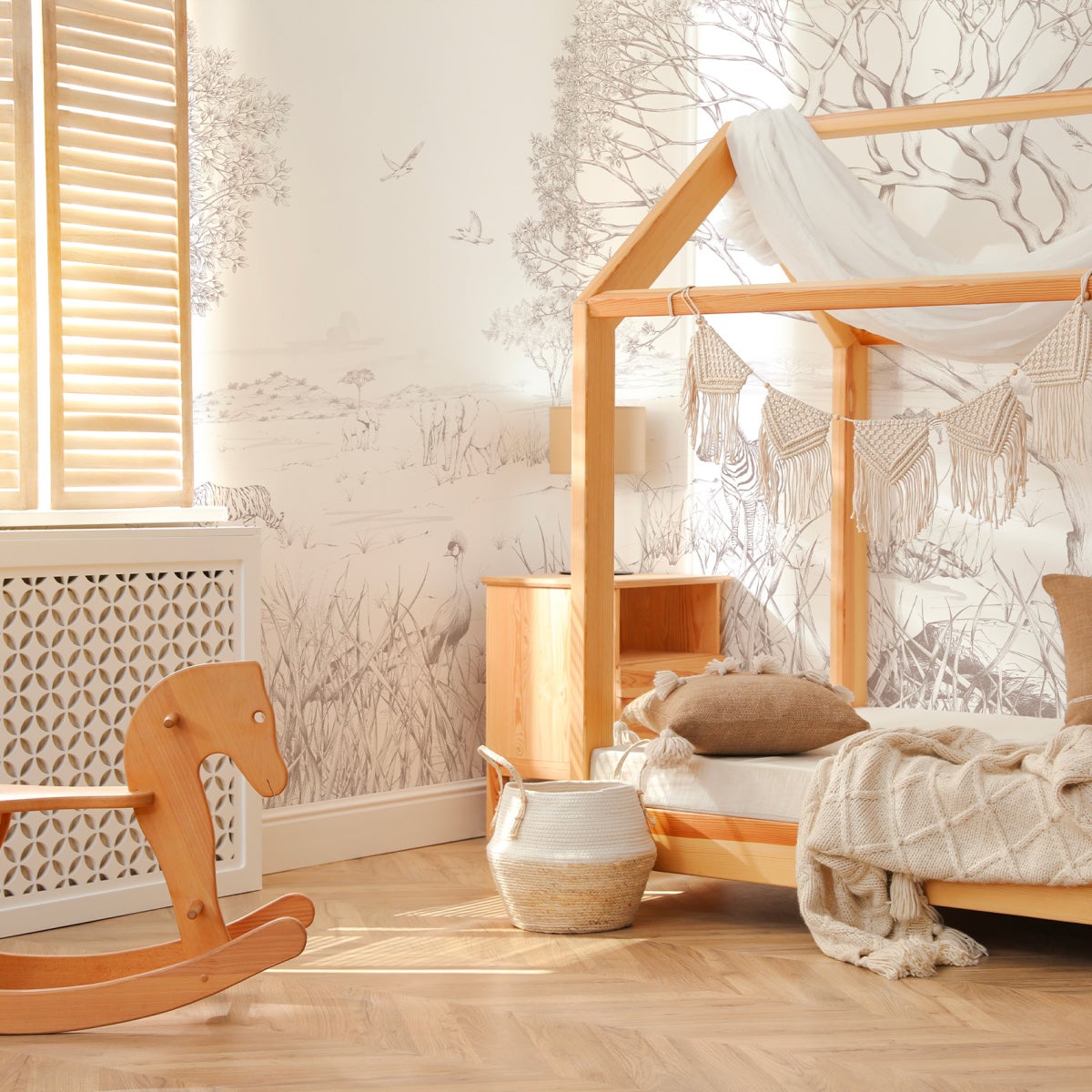 Papier peint panoramique Tanzanie Gris 225x250cm | Leroy Merlin