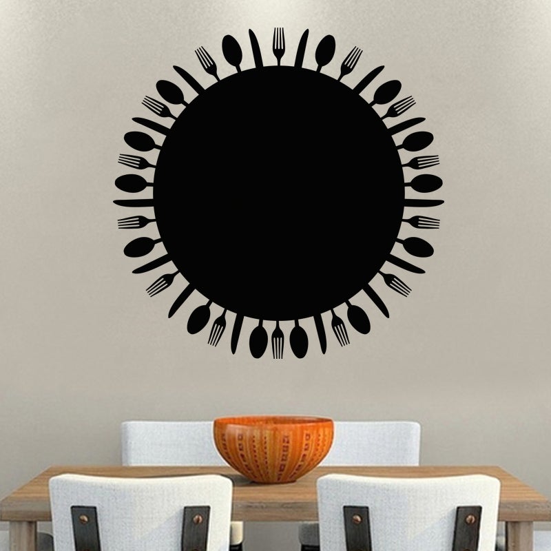 Vinilo pizarra mesas cubiertas - adhesivo de pared - revestimiento sticker mural decorativo - 30x30cm