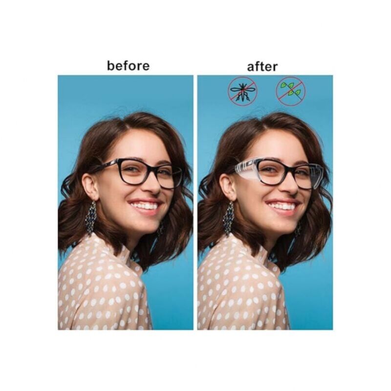 Lunettes de sécurité - Protections latérales transparentes - Conviennent aux lunettes de petite et moyenne taille - 5