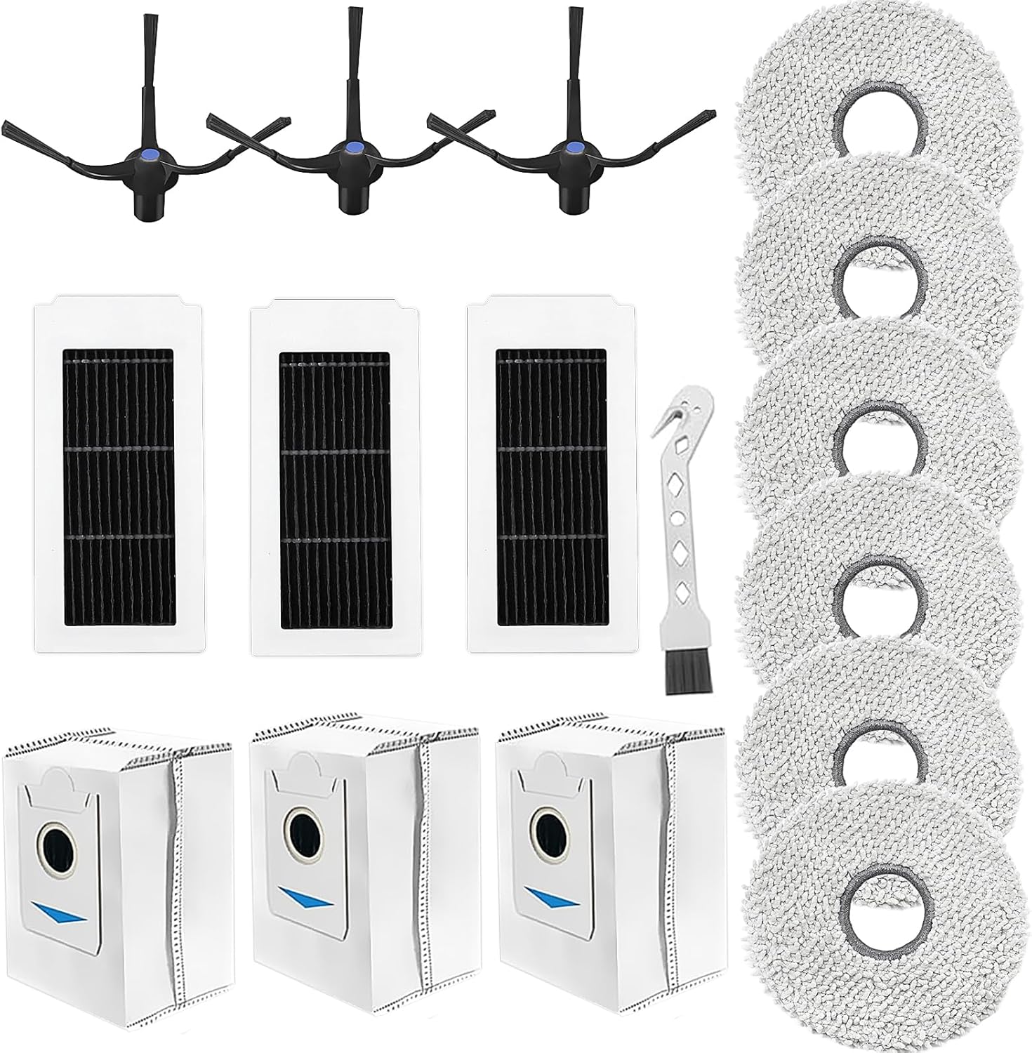 Kit Ricambi Per ECOVACS DEEBOT X5 Omni/Pro - Spazzole, Filtri, Panni E Sacchetti - Foto 5