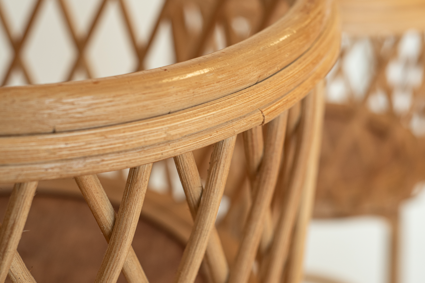 Support pour plantes en rotin Ø25x60 cm – Design naturel, pratique et décoratif pour intérieur et extérieur - 5