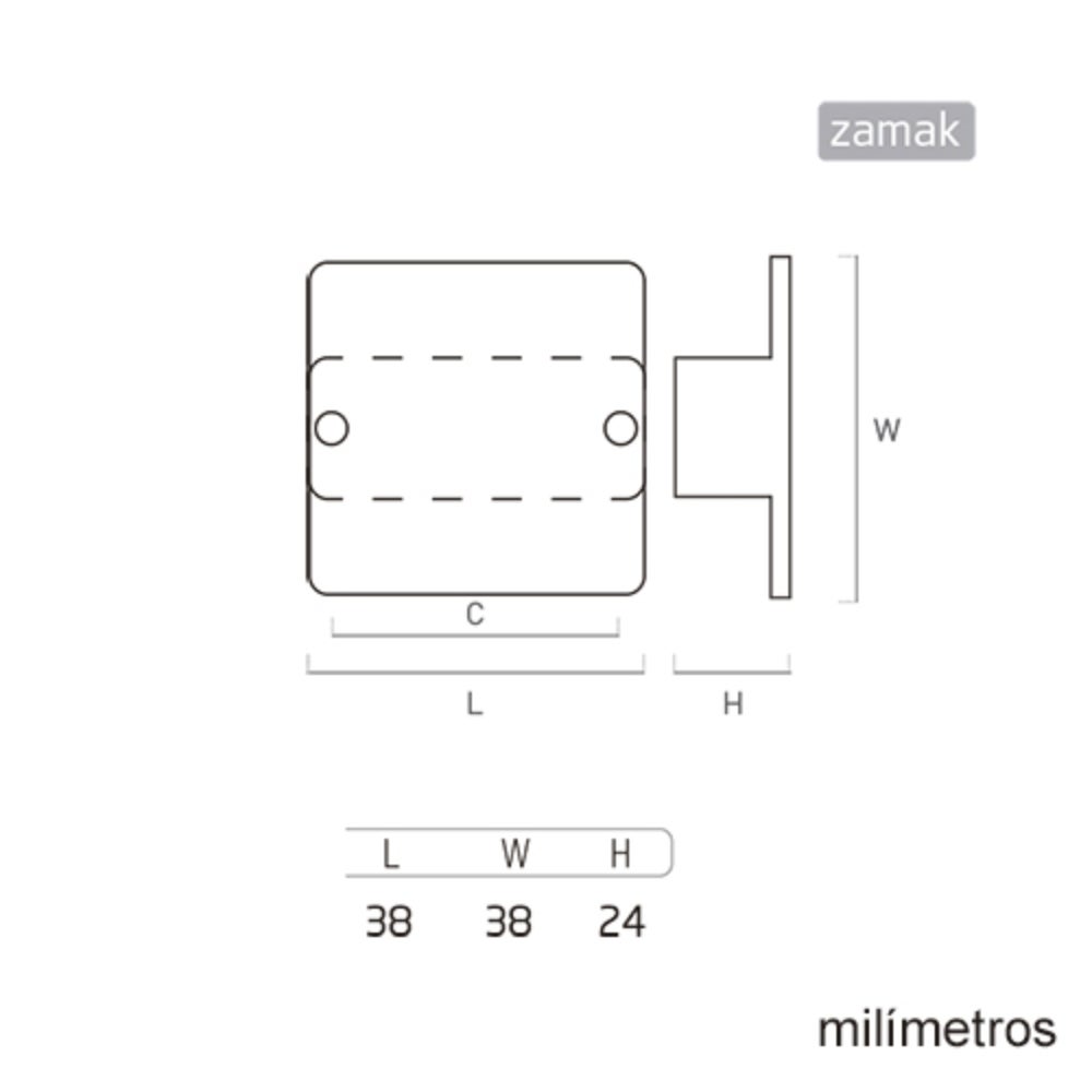 6 Un. poignées de meuble en nickel mat porte armoire cuisine salle de bain38x38MM - 5