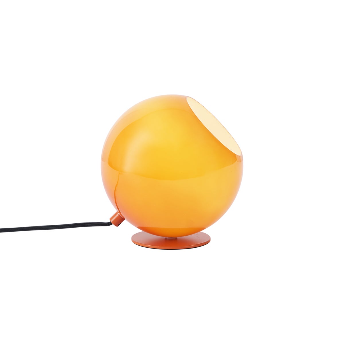 Qazqa retro lampa stołowa ze szkłem - Mabel - pomarańczowy, max. 15w, e27, 18.5cm, IP20 oświetlenie wewnętrzne
