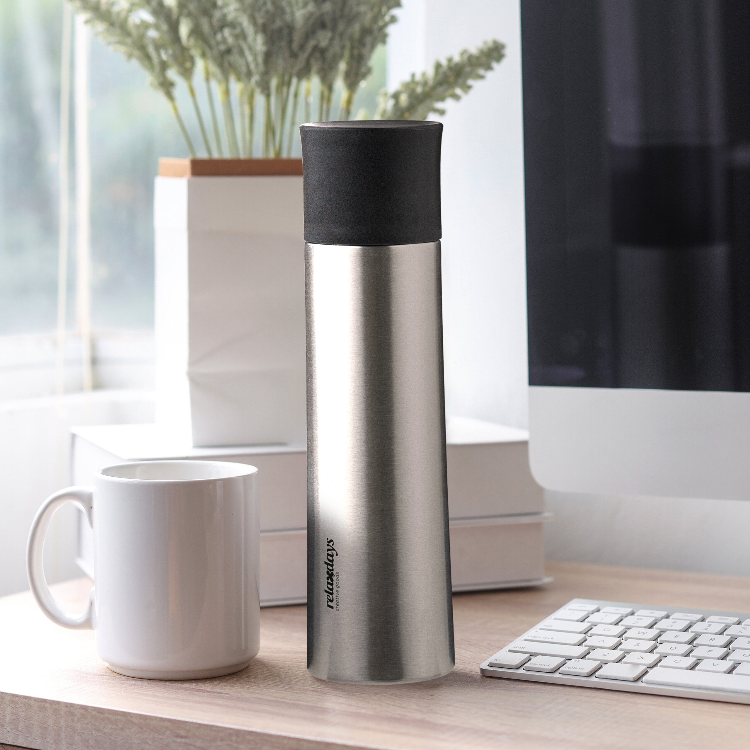 Vaso Térmico Café Termo Café Acero Inoxidable 380ml - Mantiene Temperatura 8h Caliente/6h Frío - Rosa Termo Stanley