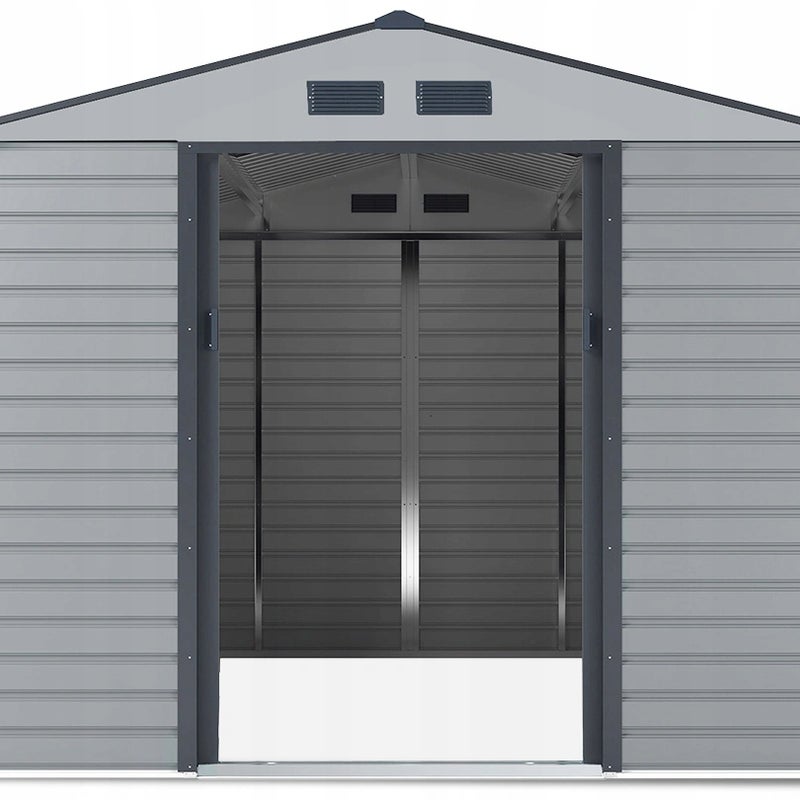 Domek Ogrodowy Narzędziowy na Narzędzia Szopa MONTREAL 277x323cm Metalowy 1 szt