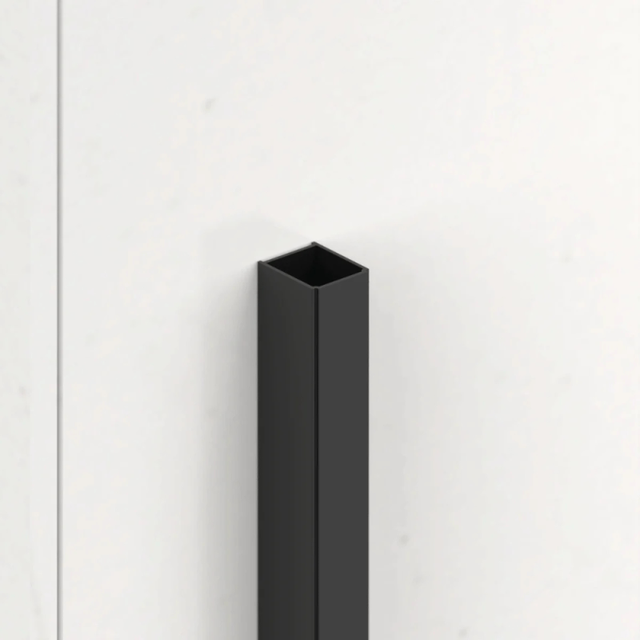 Profilé d'extension pour porte de douche SAT Fusion, noir mat (NDROZPFUDPC)
