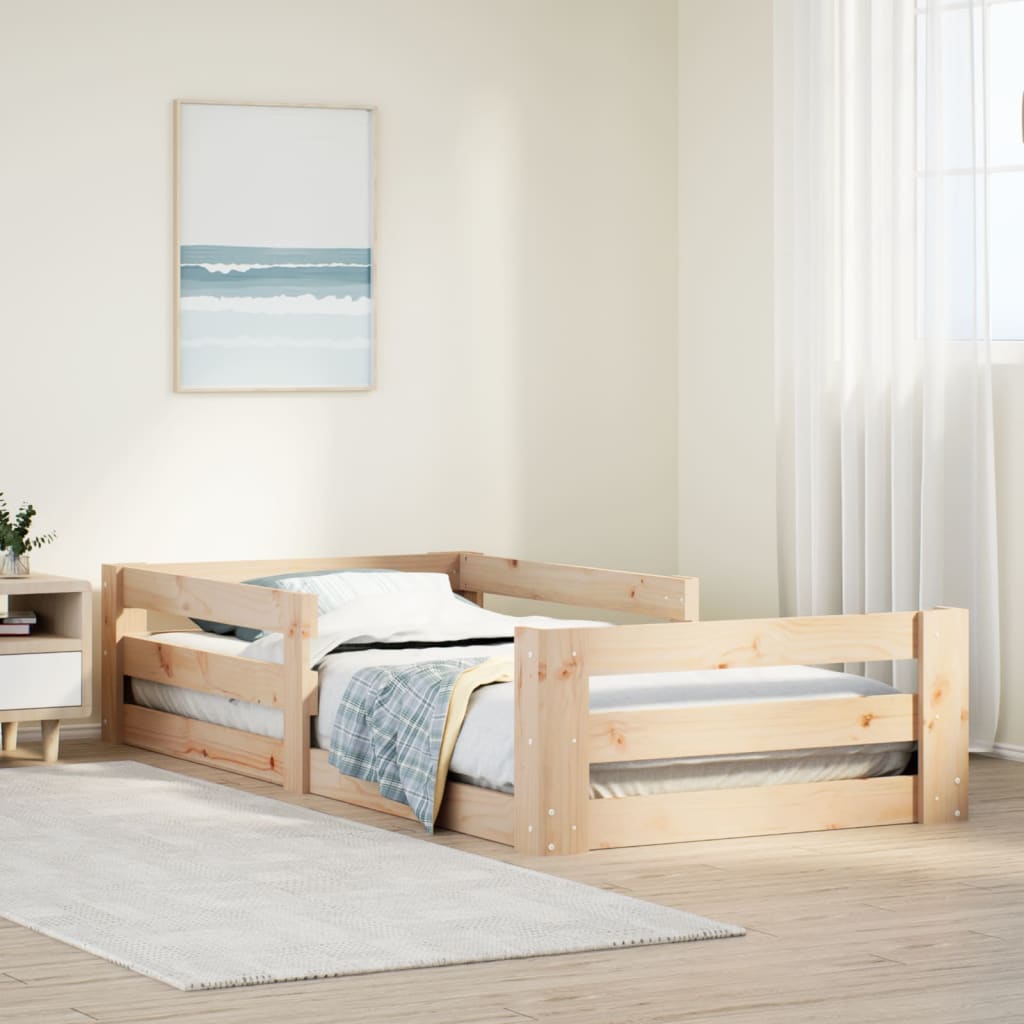 Lit enfant vidaXL Cadre de lit d enfant avec tiroir Bois de pin massif
