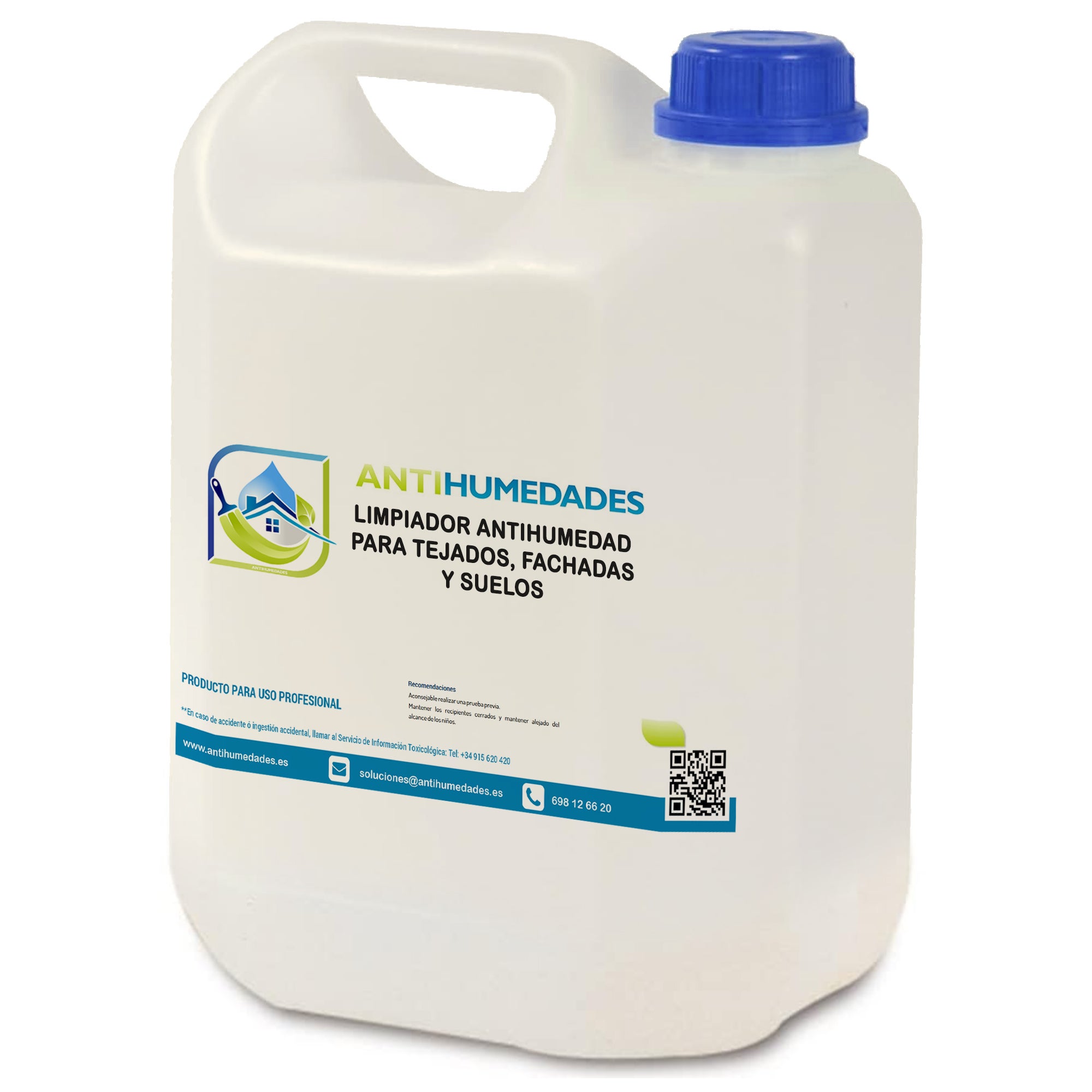 Limpiador para tejados, fachadas y suelos (25 l) - elimina en profundidad las manchas de humedad y sanea la superficie