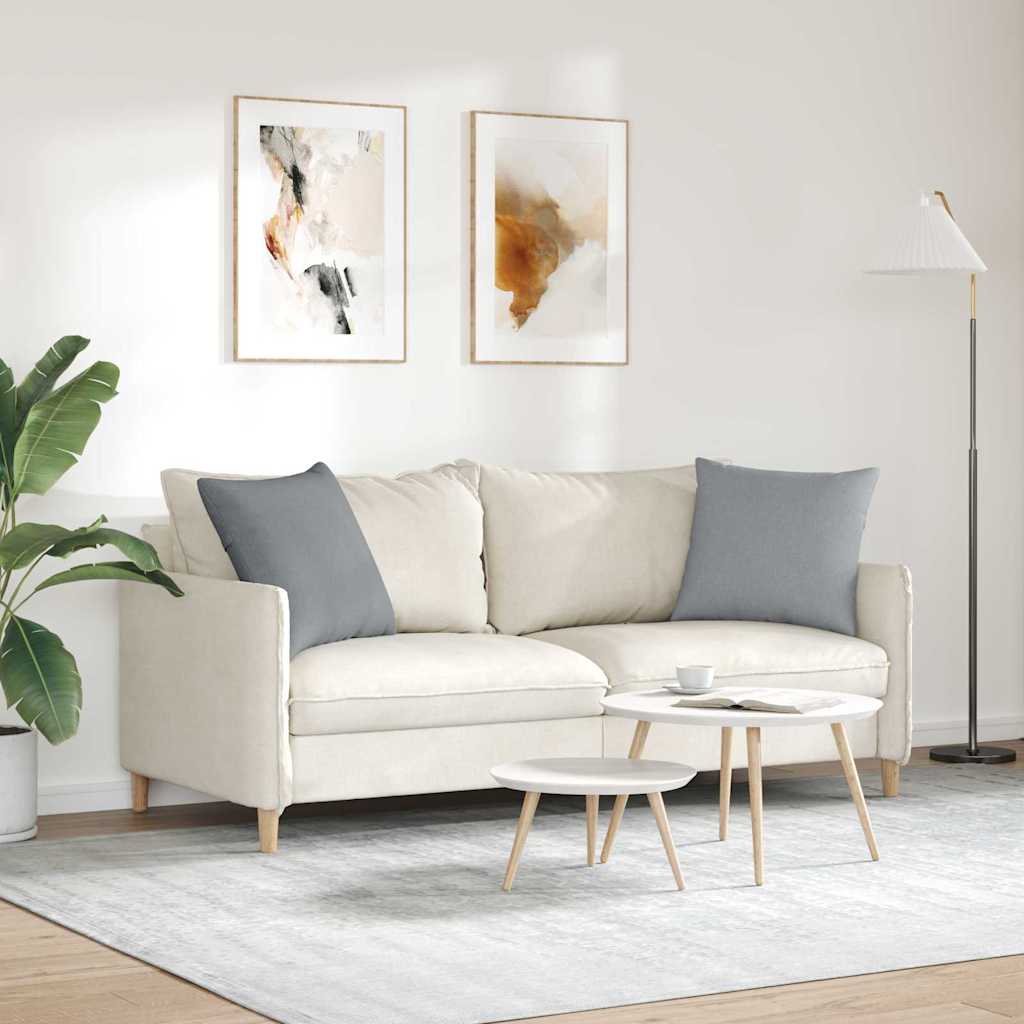 Coussins de canapé 2 pcs Gris clair 50 x 50 cm tissu vidaXL - 5