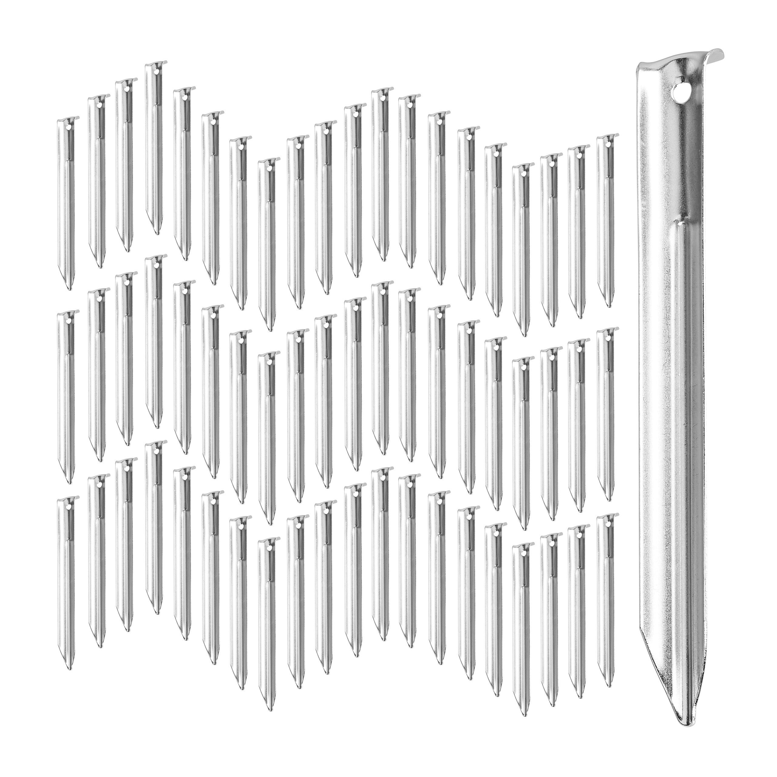 Picchetti Per Tende In Acciaio Resistente Con Design A Gancio E Foro Per Tenda Da Campeggio Con Baldacchino Per Tende Da Campeggio All'aperto - 5
