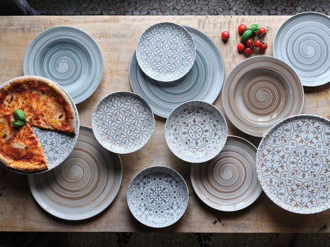 Servizio Piatti Tognana Poivre Per 6 Persone - 18 Pezzi In Porcellana Multicolor, Design Moderno - Foto 11