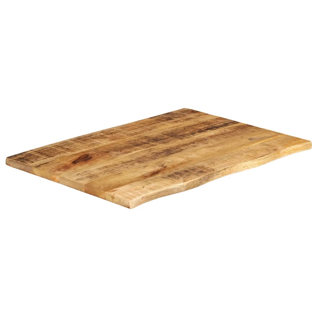 Plateau De Table Dessus de table Dessus de bureau 90x60x3,8 cm bord vif bois massif manguier
