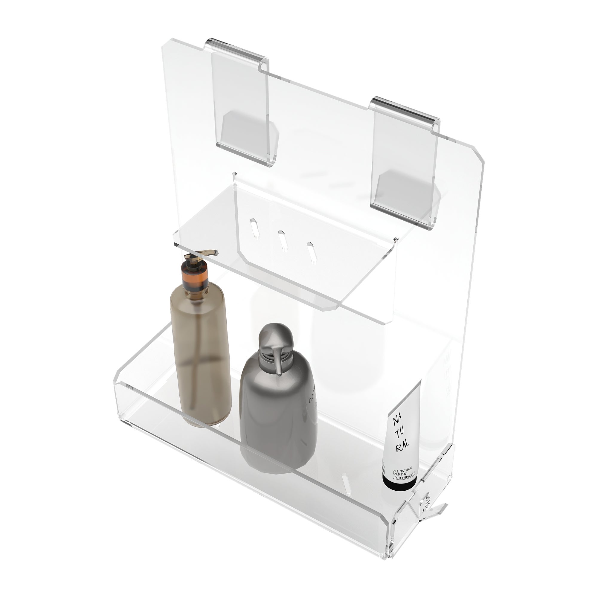 1 Pezzo Scaffale Da Bagno, Organizzatore Di Ripiano Doccia Ad Angolo, Mensole Angolari Senza Perforazione, Mensola A Parete, Accessori Da Bagno | SHEIN ALIA