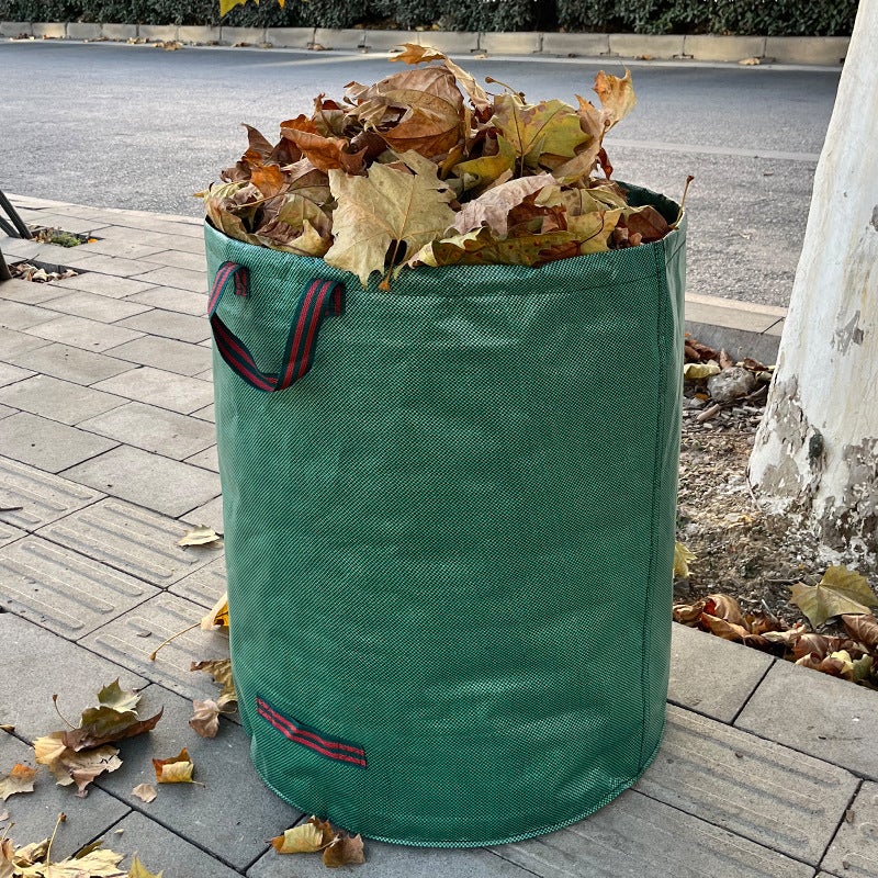 10 x 160L tkanych worków ogrodowych z polipropylenu, duże worki na odpady liściaste, odpowiednie do odpadów ogrodowych. - 4