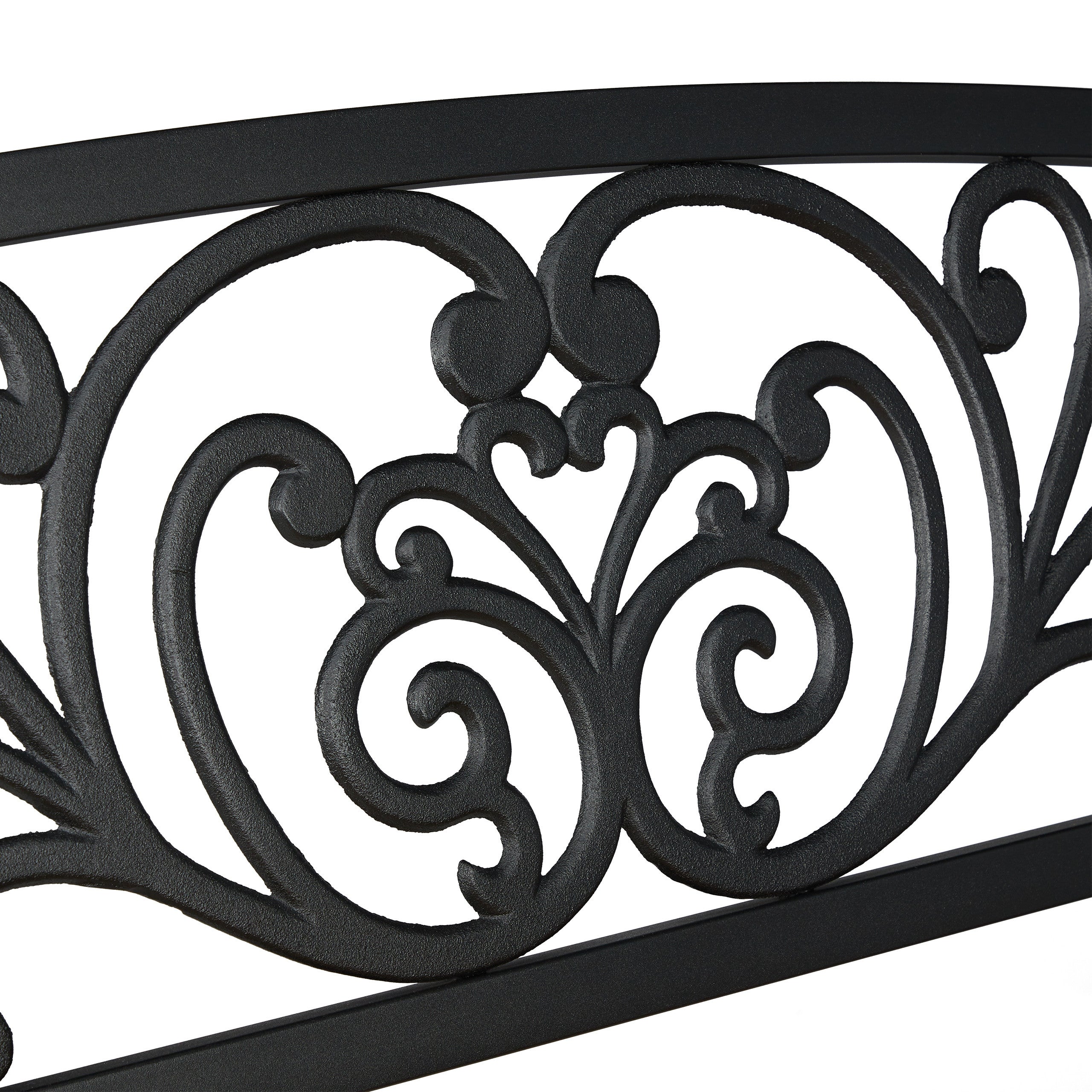 Banc de jardin, 2 sièges, balcon, terrasse, bois, métal, rustique, H x L x P : 86,5 x 127 x 59 cm, brun/noir, Relaxdays - 7