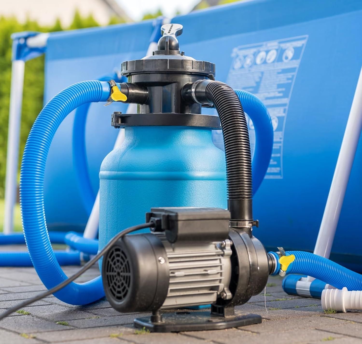 COIL Wąż do pompy Intex Bestway do basenu 38mm rura do pompy basenowej odkurzacza 1.04m niebieska - 4