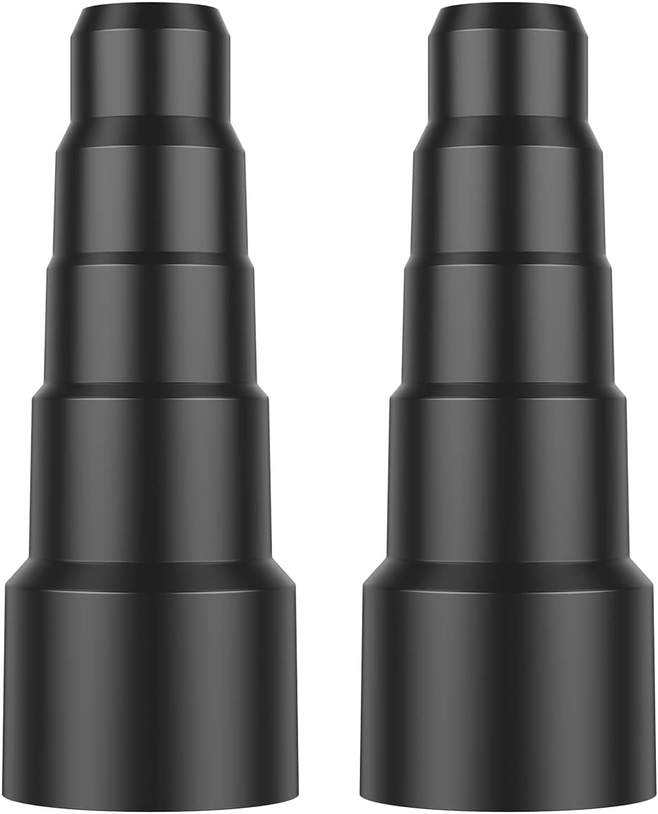 Lot De 6 Adaptateurs De Tuyau Flexible Pour Aspirateur – Universel, Noir, Neufs