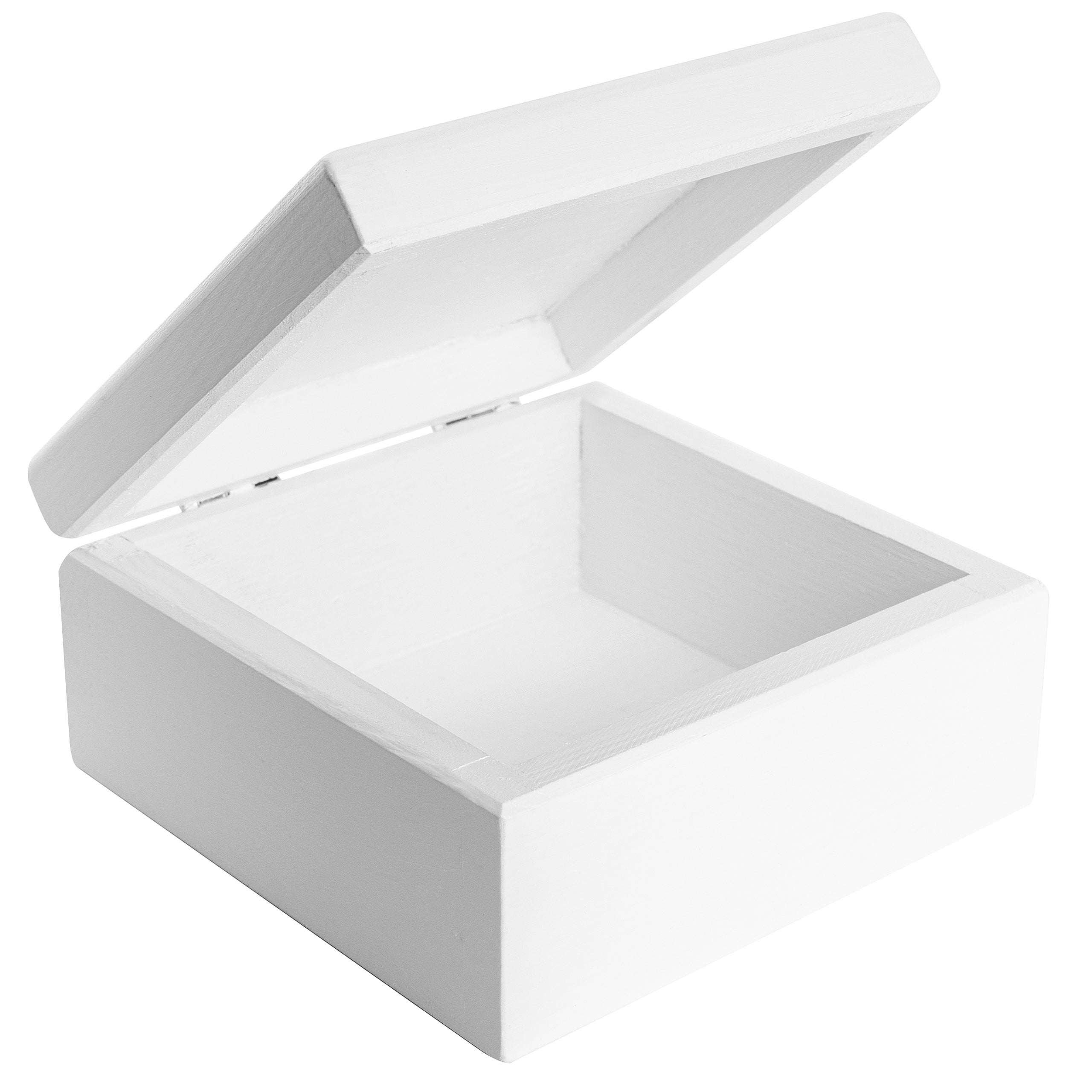 50 scatole regalo in cartone bianco, 10 x 10 x 10 cm, piccole scatole con coperchio, in carta kraft bianca, con coperchio, per regali, feste, Natale, matrimonio