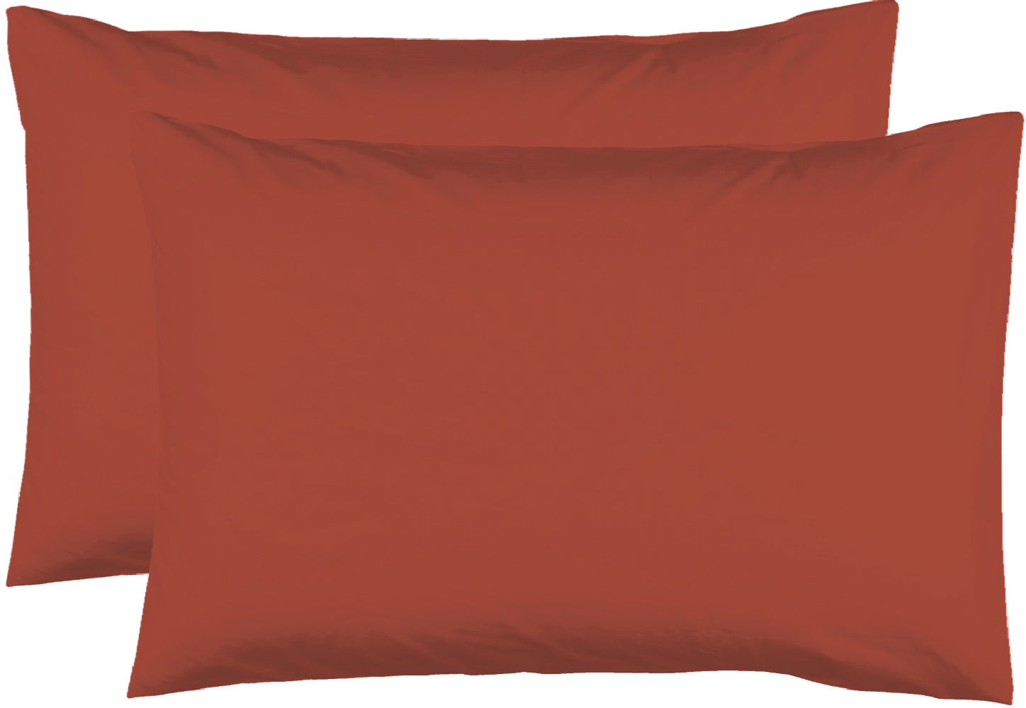 Taie D'oreiller 50x70 Cm Lina Terracotta - 100% Coton - Marque Douceur D'Intérieur - Label Oeko-Tex