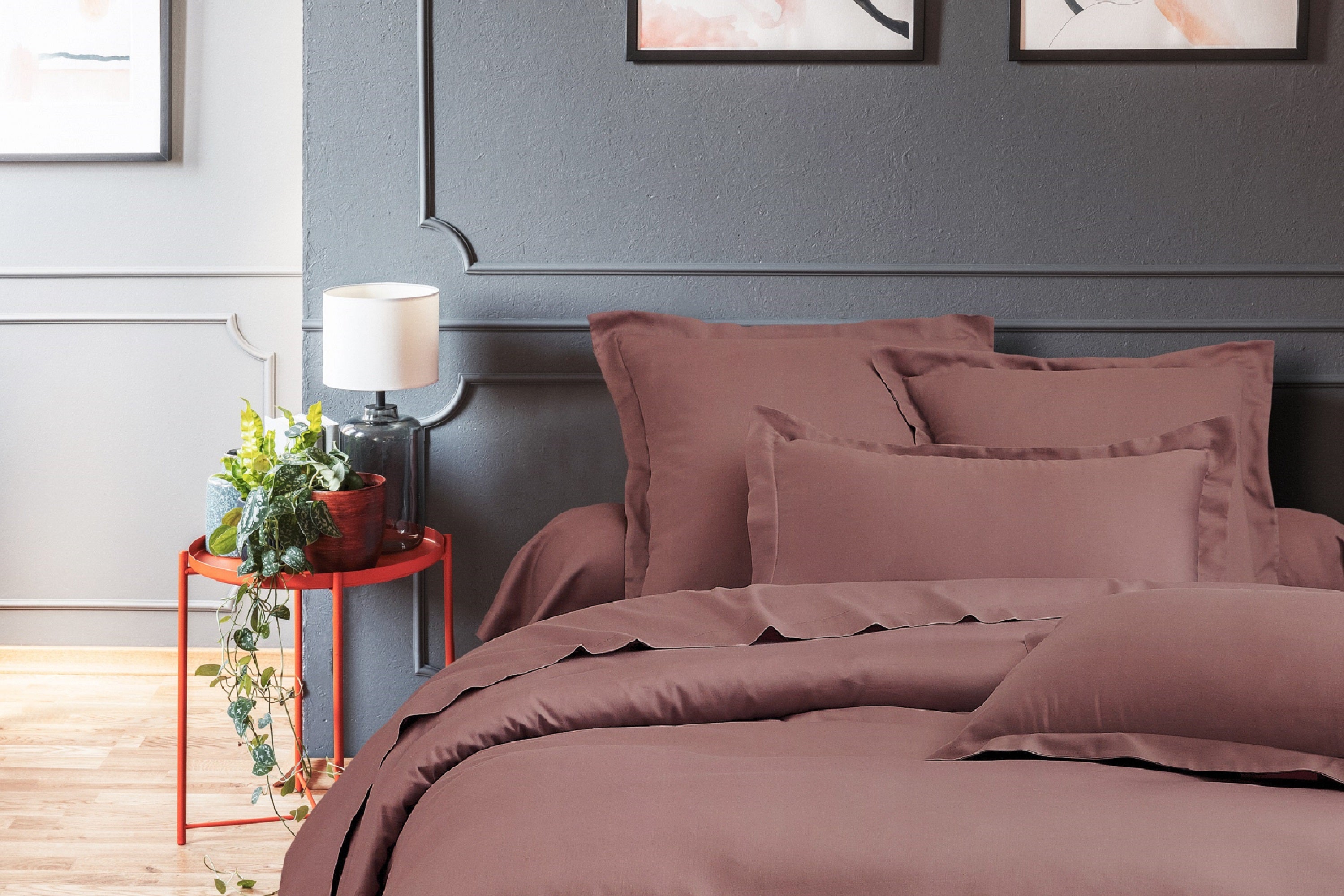 Blanc Avenue housse de couette 2 personnes 260X240 cm satin de coton