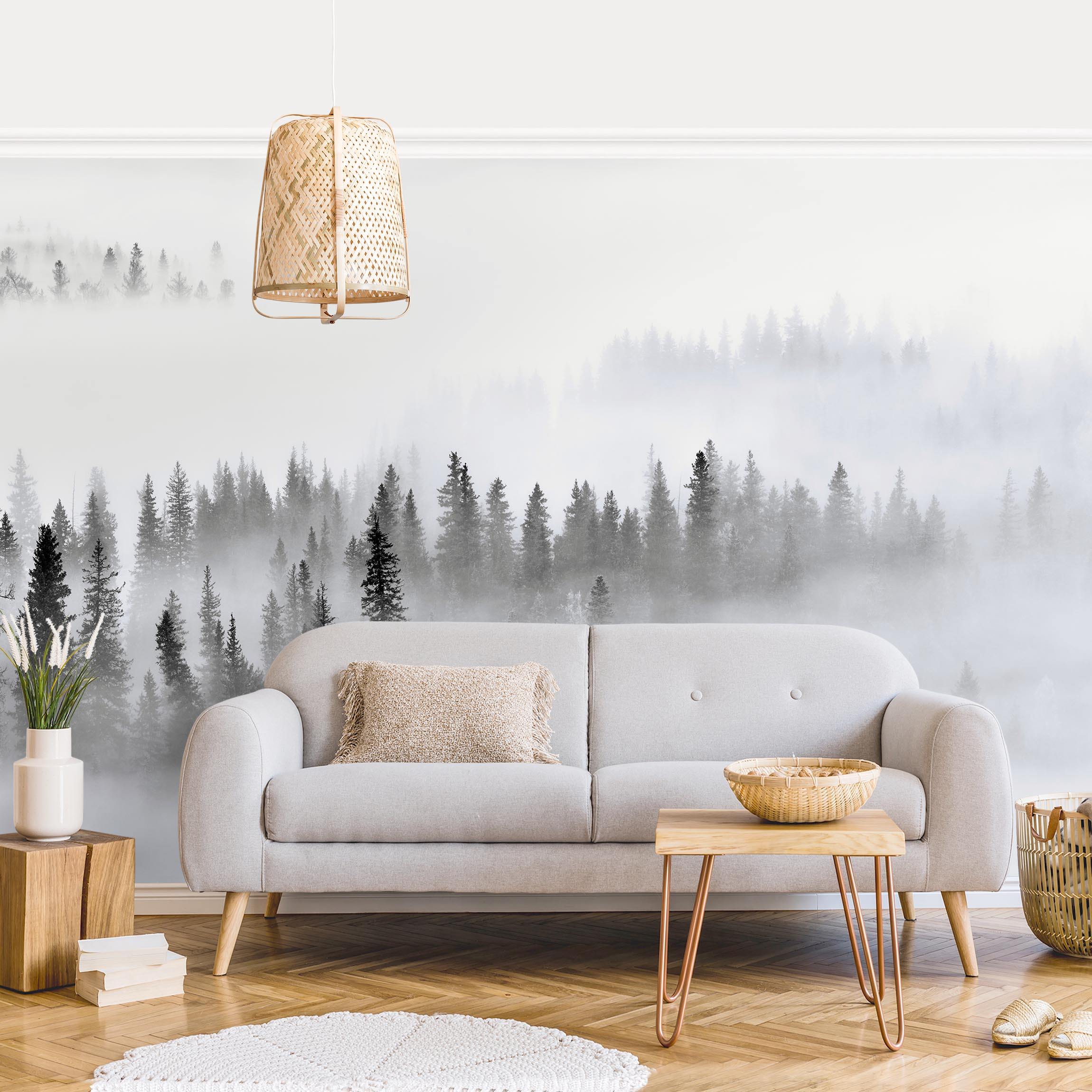 Papel pintado fotomural bosque naturaleza 263 - salón dormitorio cocina pasillo - tnt 288 x 190 cm premium