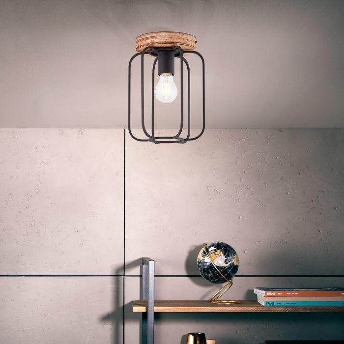 Brilliant Lamp Glasini lampa podłogowa 5 żarówek czarny mat/dymione szkło czarny 5x C35, E14, 25 W - 2