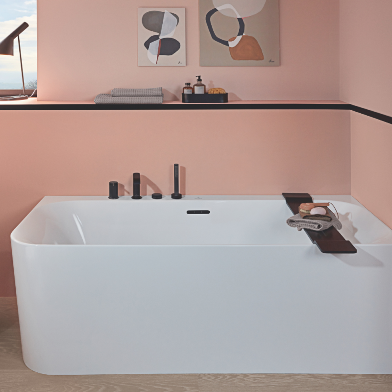 Baignoire semi-îlot d'angle VILLEROY & BOCH Loop & Friends version droite - 6