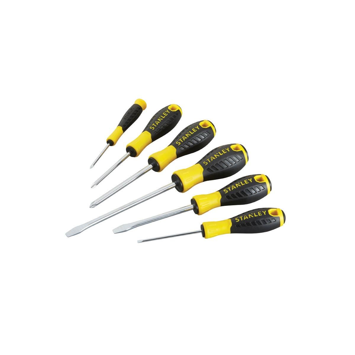 Zestaw wkrętaków Stanley ESSENTIAL, model STHTO 60208, do prac przykręcania i demontażu