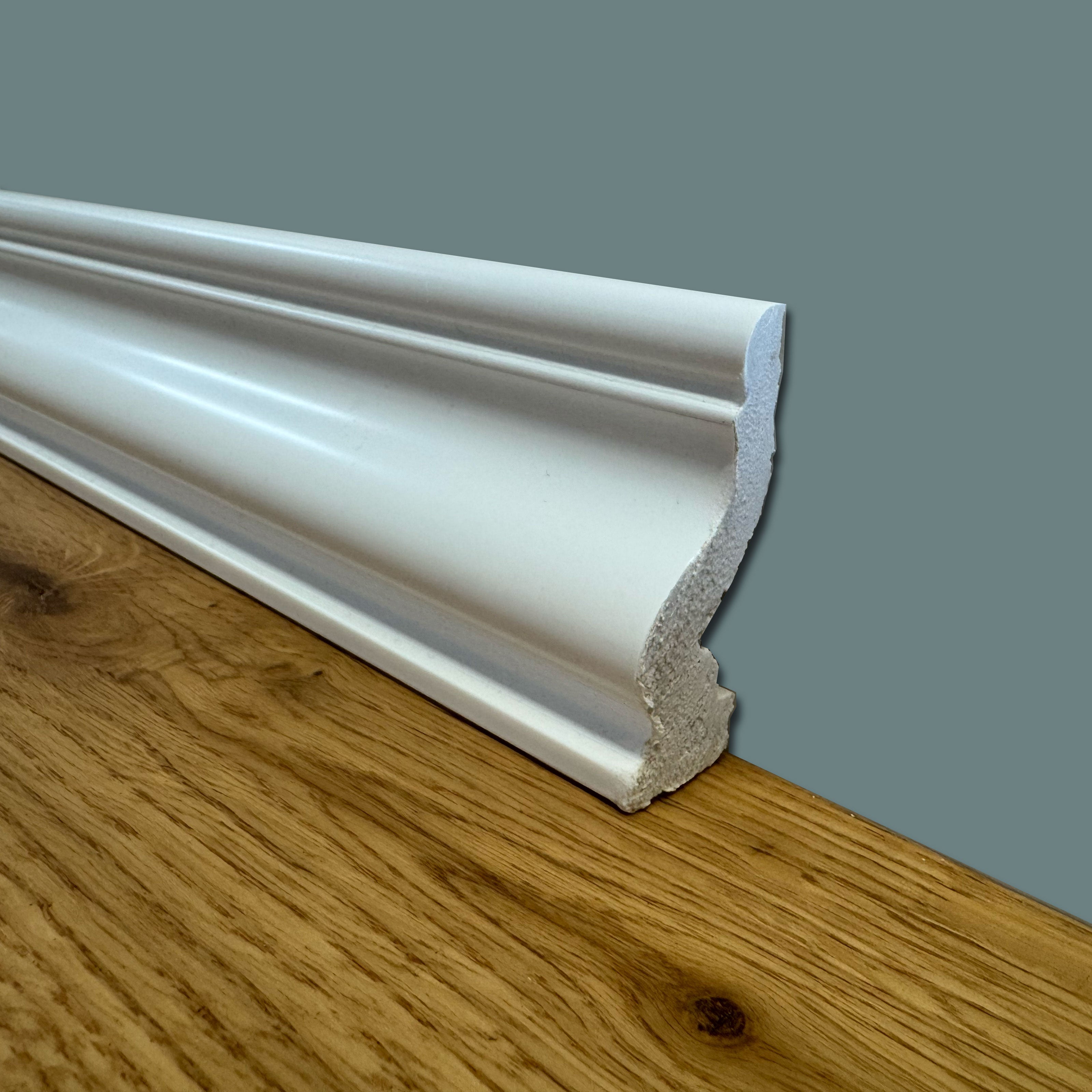 Chemin de câbles / plinthe en polymère FeelingWood-HD 60 x 21 mm - BLANC - 3