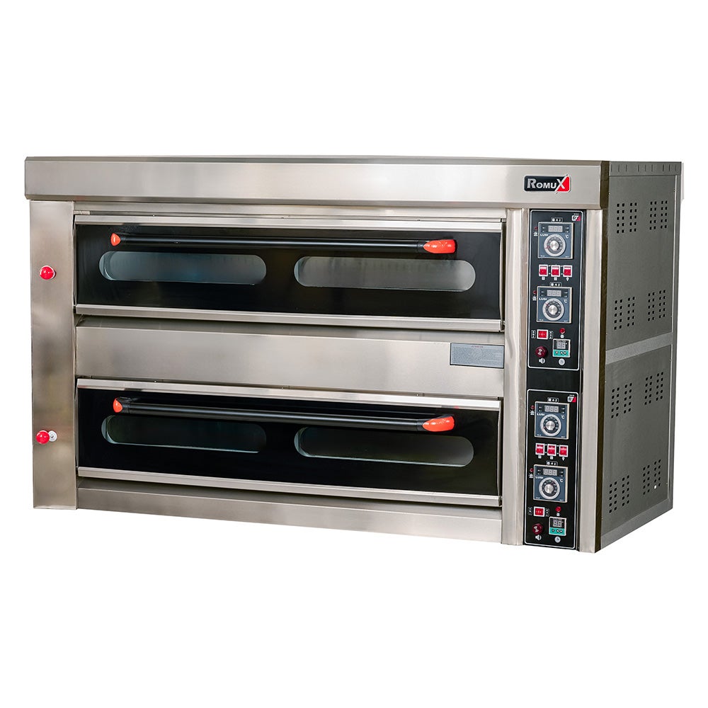Forno Pizza EMPOTEC 1600W Con Doppio Elemento E Pietra Refrattaria – 100-350°C, Pizze 30 Cm, Pronta In 6 Minuti, Timer E Pinza Inclusi