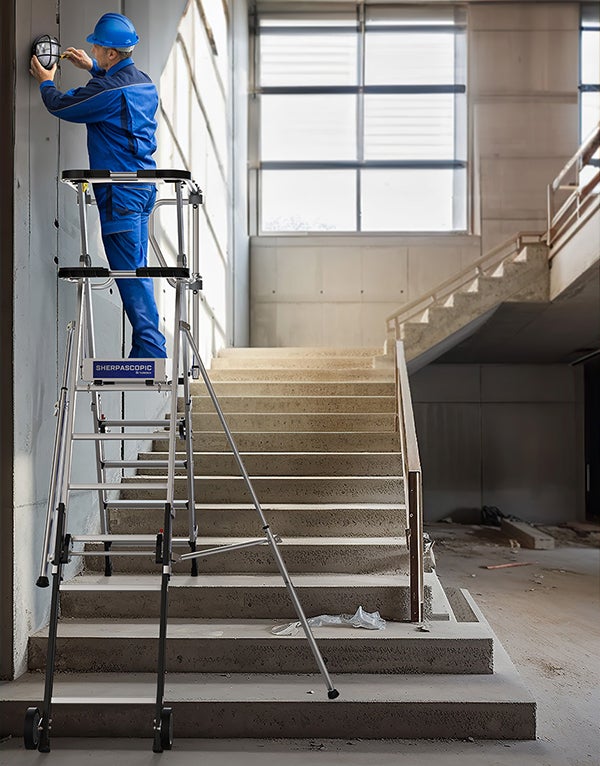 Pirl télescopique de 8 à 11 marches - Hauteur max. de travail 4.50m - 2272963 - 5