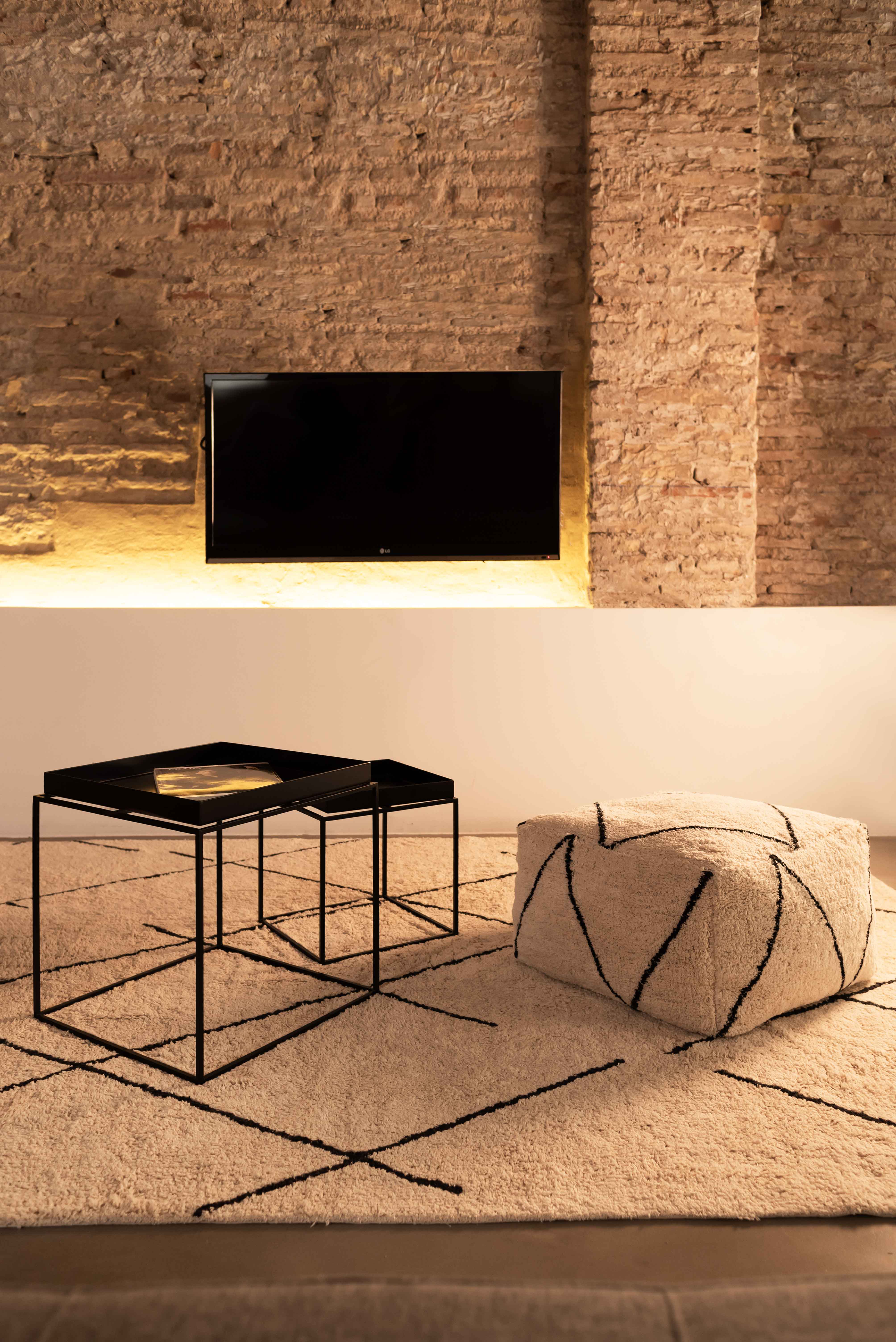 Alfombra bereber Zeri de algodón natural 160x230 cm – Hecha a mano, lavable - 3