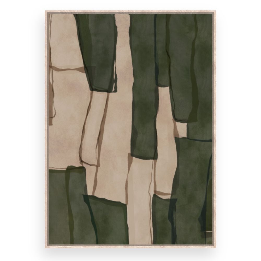 Toile encadrée Panneaux naturels / 100x140cm / Cadre Effet naturel / Fabriqué en France / Déco murale / DADA ART - 3