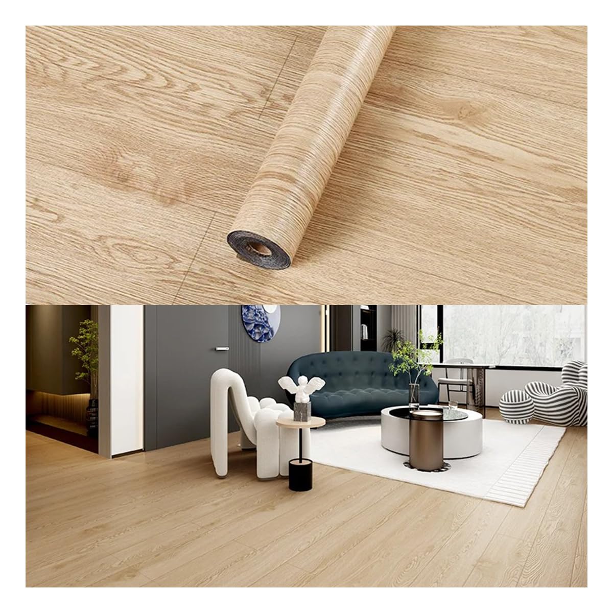 Carta Da Parati Autoadesiva - Mappa Del Mondo In Bianco E Nero - Foto 3