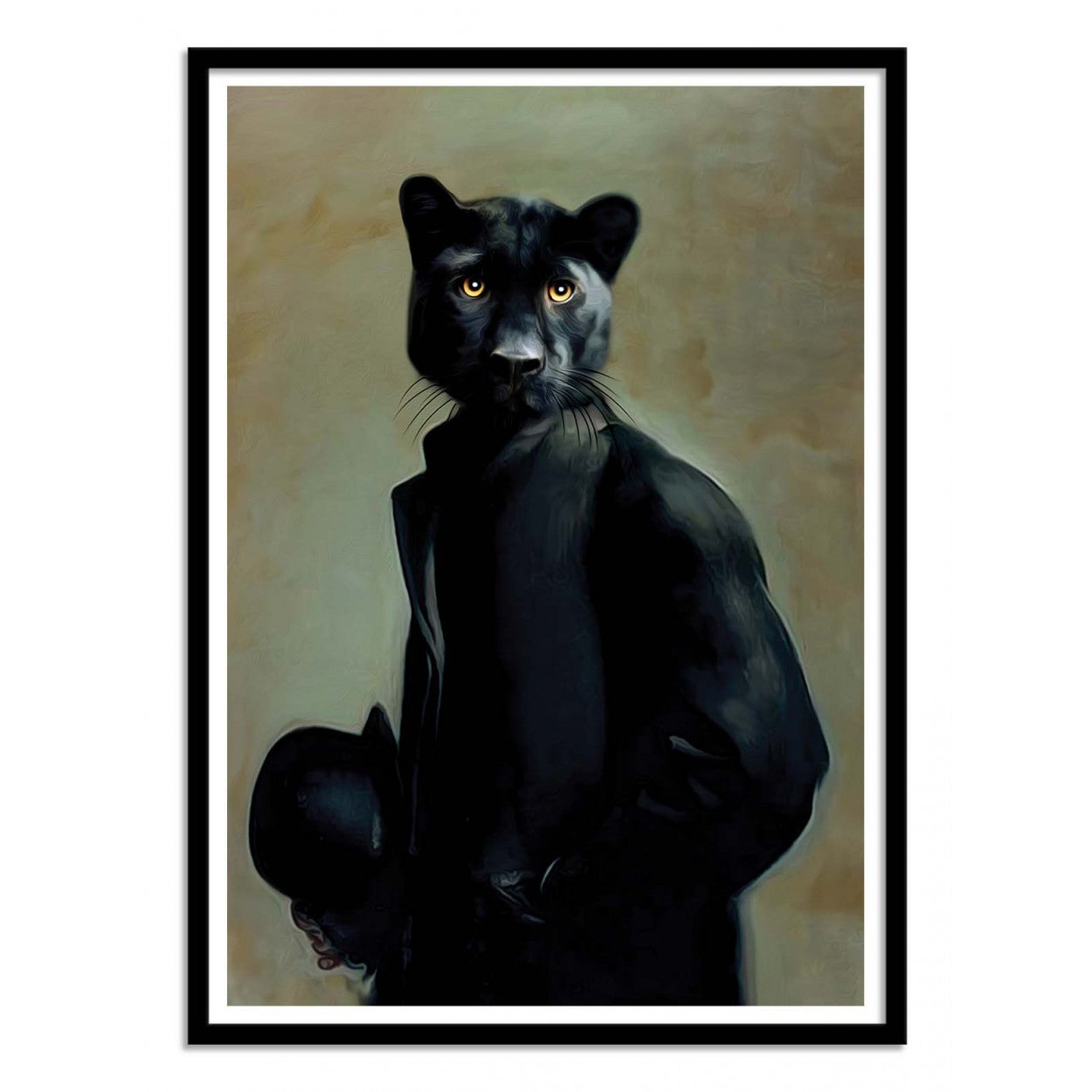 Art-poster - hussein - tein lucasson - con marco negro 50 x 70 cm