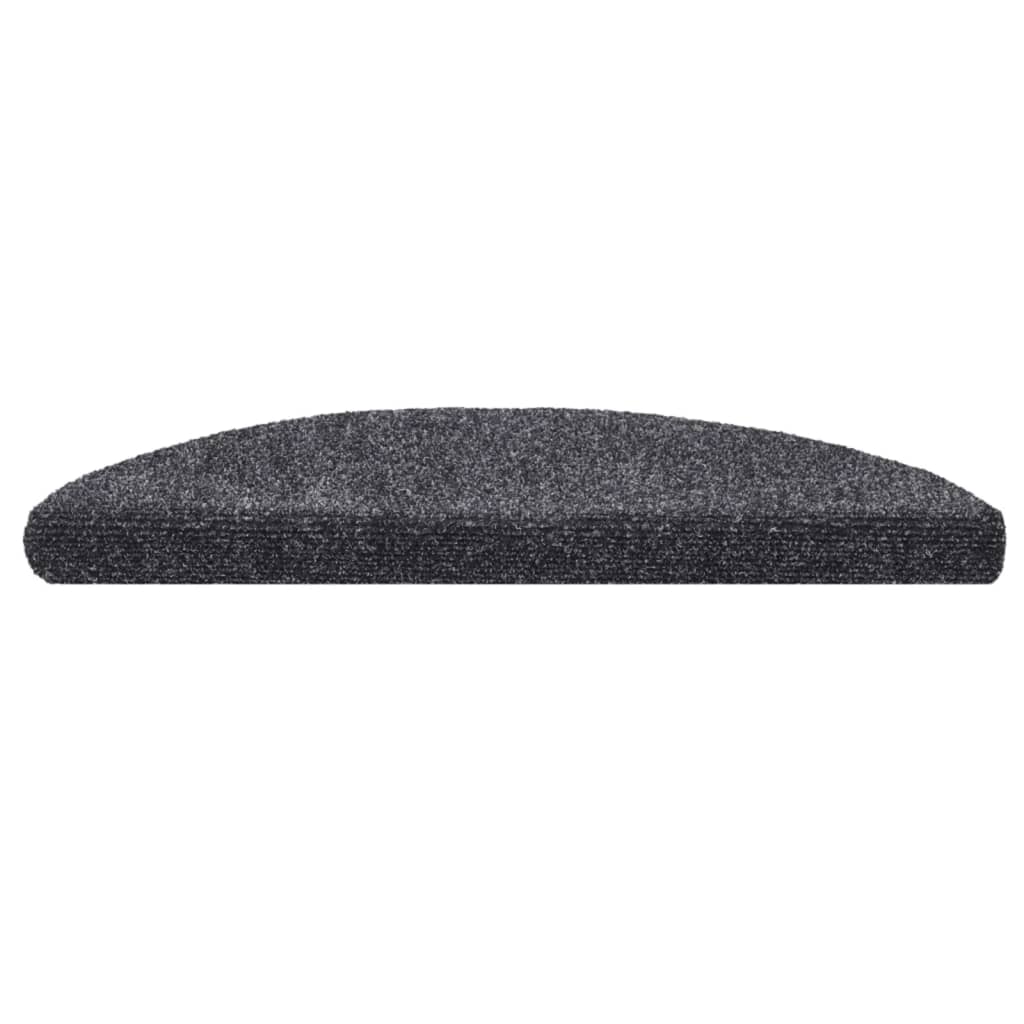 Tapis d'escalier auto-adhésif 15 pcs 56x17x3 cm Gris foncé - 4