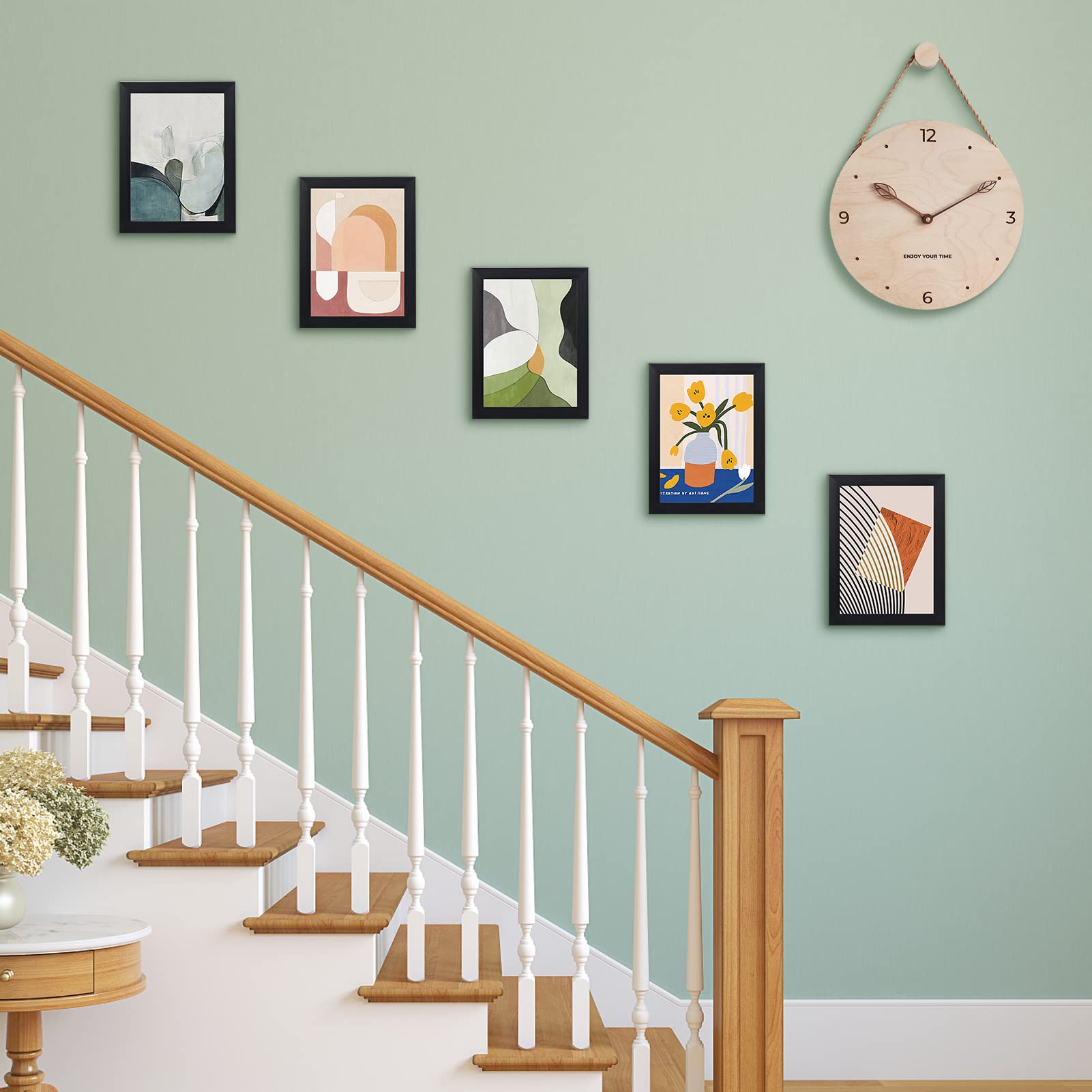 EXYGLO Cornici Foto, Cornice 13x18, Cornici Multiple da Parete e Tavolo Set 7 - 4