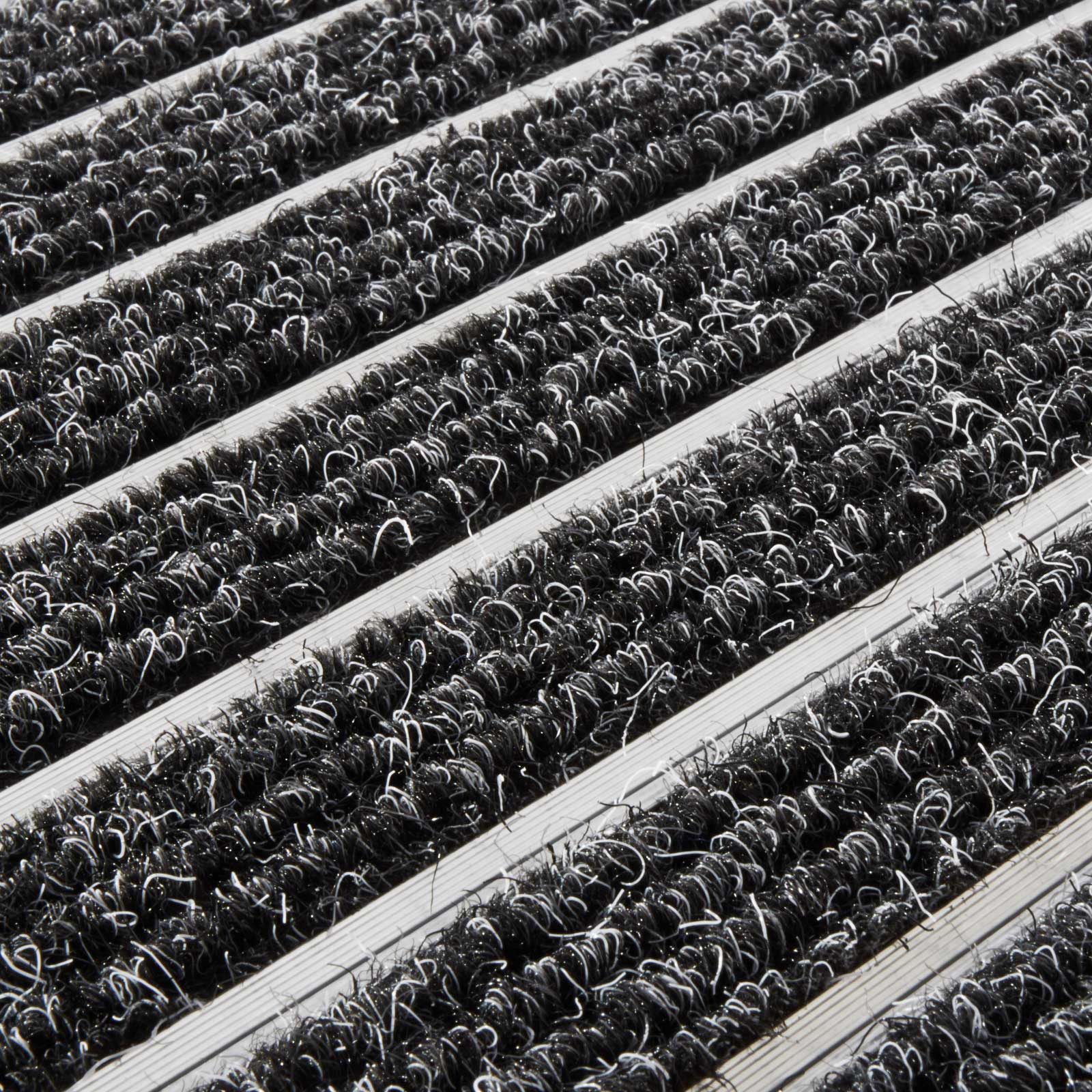 Karat >optimum estera estera de aluminio antioxidante/resistente a los rayos uv con cepillos 45 x 75 cm