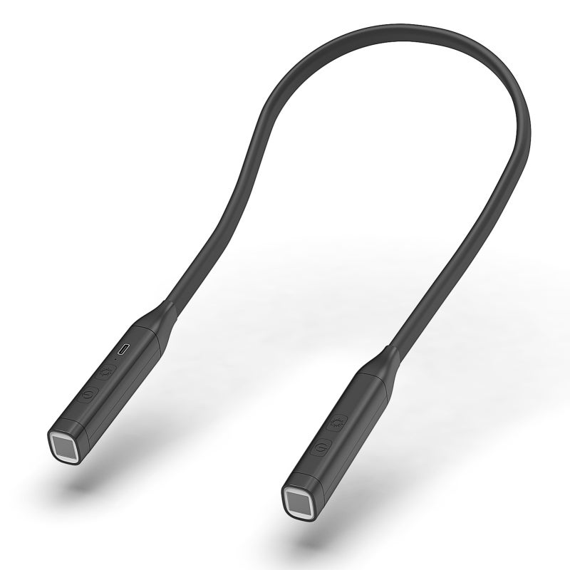 Lampe De Cou Högert Technik 300 Lm – Bras Flexibles, Intensité Variable, Portée 30 M – Batterie Li-ion USB-C, Fixation Magnétique – -20°C à +40°C