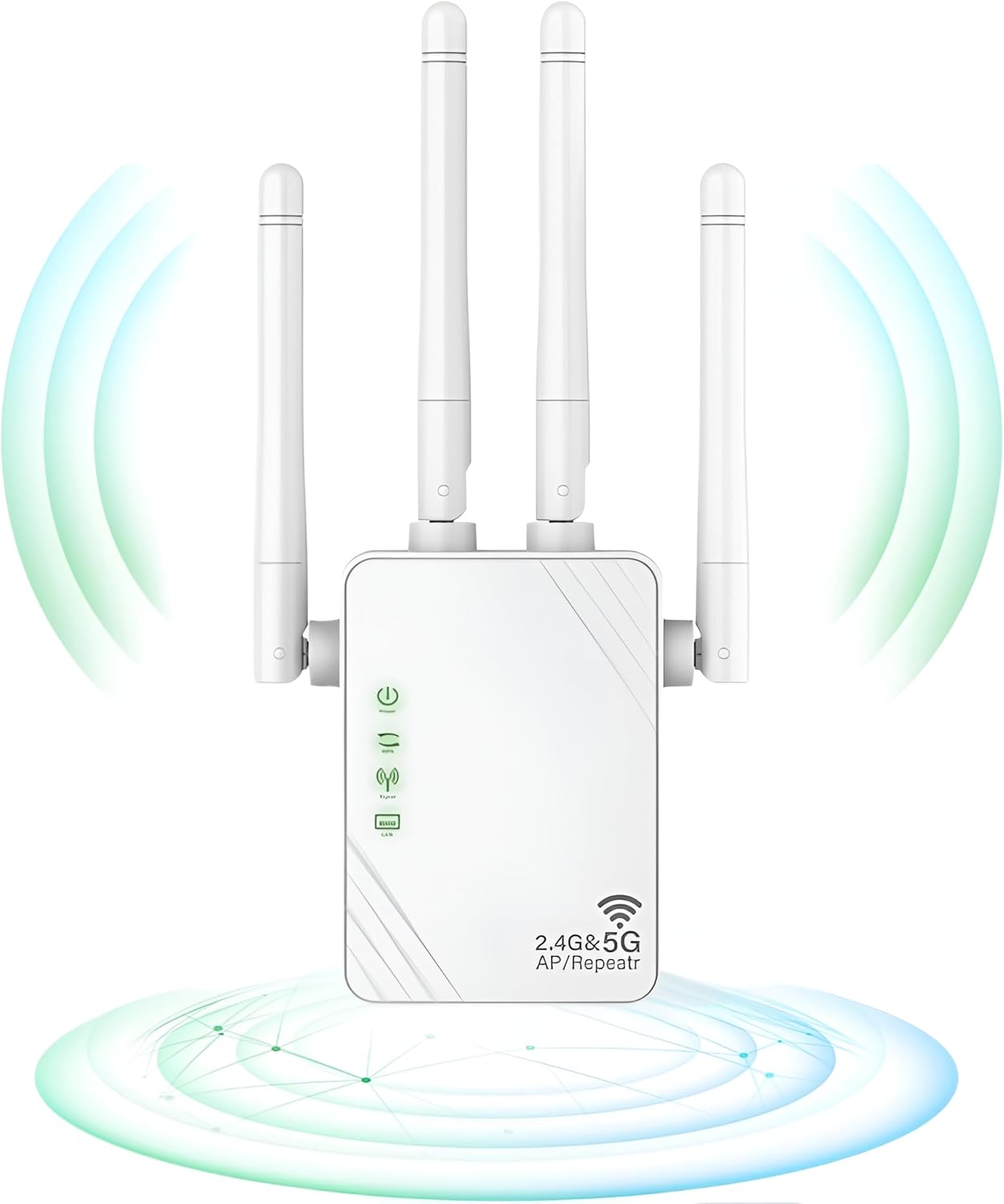 Wzmacniacz sygnału WiFi 1200 Mb/s, wzmacniacz sygnału WiFi, wzmacniacz sygnału WiFi dwupasmowy 5 GHz i 2,4 GHz, tryb wzmacniacza/routera/punktu dostęp