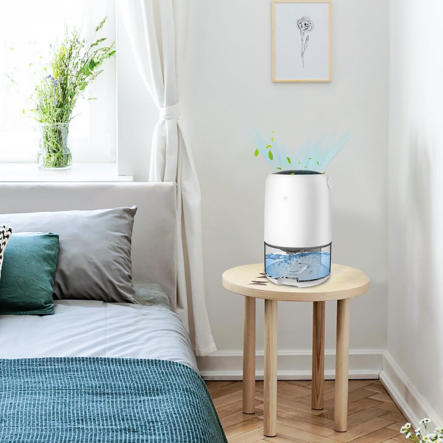Déshuidificateur 1200L,Heelay® Déshuidificateur d'Air Electrique