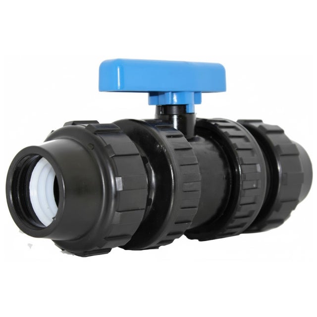 Válvula PVC Fitting para Tuberia de Polietileno 20mm | Llave de Paso para Conectar tubo polietileno 20mm