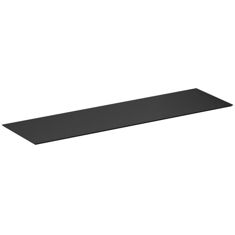Blat łazienkowy kompaktowy 120 cm czarny struktura kamienia