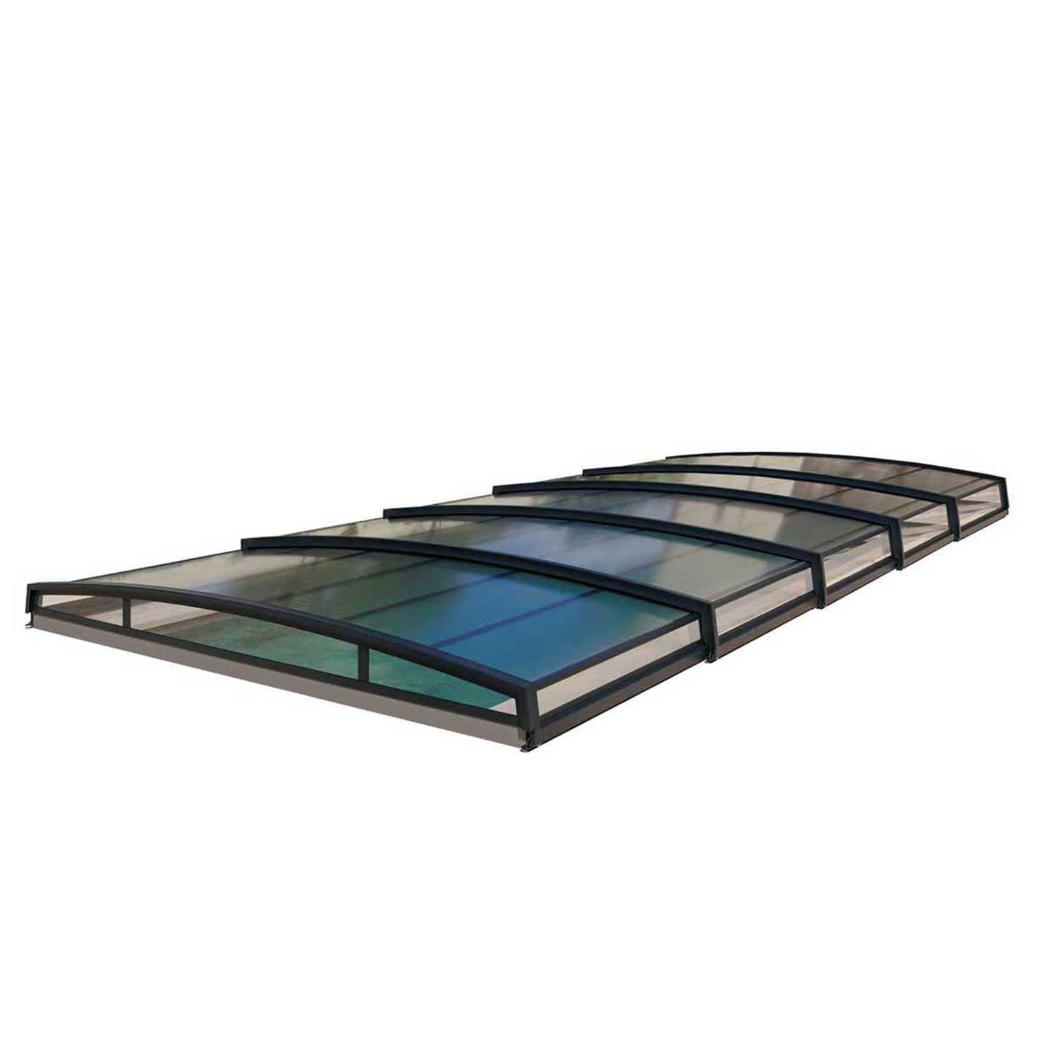 Abri piscine MONTEO 5 voûtes - 10,50 x 4,80 m - 2