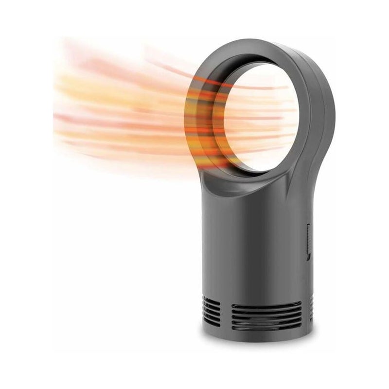 Miniaturowy, energooszczędny grzejnik ceramiczny – z szybkim nagrzewaniem w 3 sekundy i zabezpieczeniem przed przewróceniem i przegrzaniem (czarny)