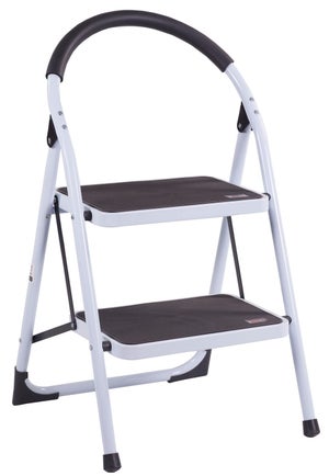 Sgabello A Gradino Pieghevole Expace &ndash; Bianco &ndash; Larghezza 13