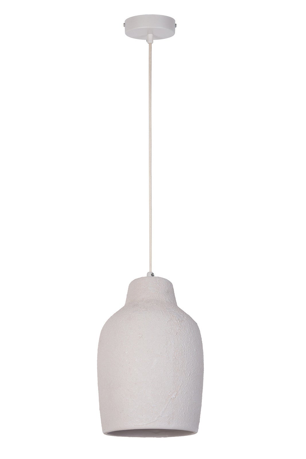 Lampa wisząca Nora beżowa 1xE27x15W do kuchni wym: 130 x 17 x 17 cm ceramika / gips SIGMA