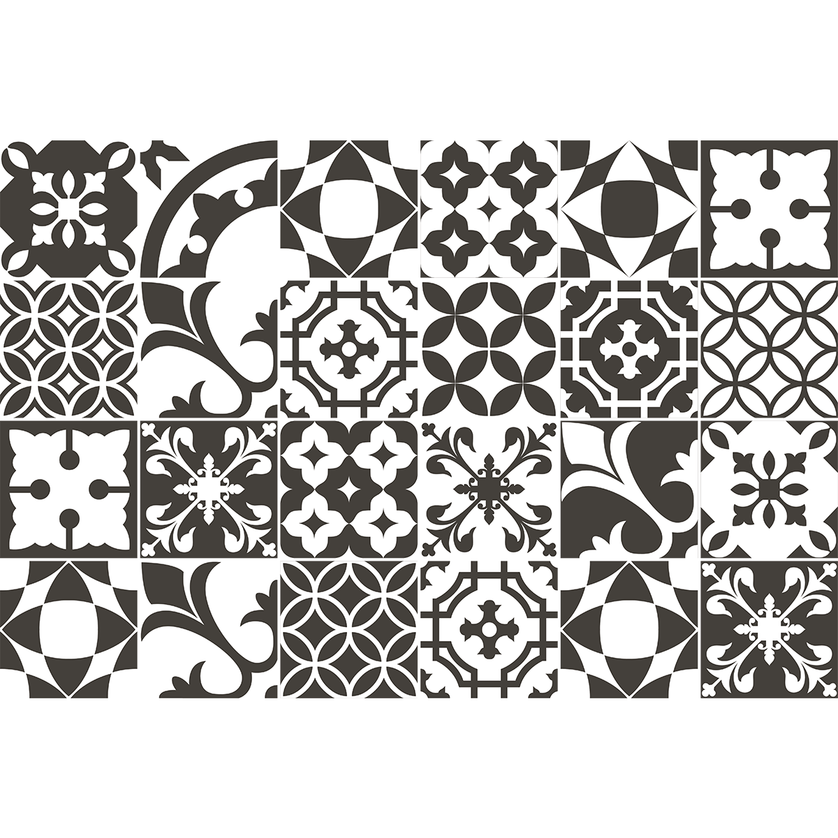 24 adesivi piastrelle di cemento mobili cravio - Sticker adesivo - adesivi murali - 24stickers10x10cm - 2